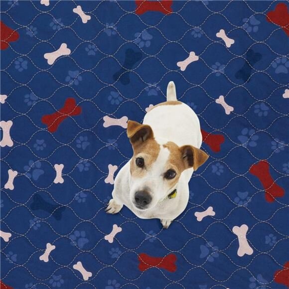 BRAND NEW 4 Pack Pee Pads for Dogs + Pet Grooming Gloves 24"L x 24"W - Picture 6 of 8